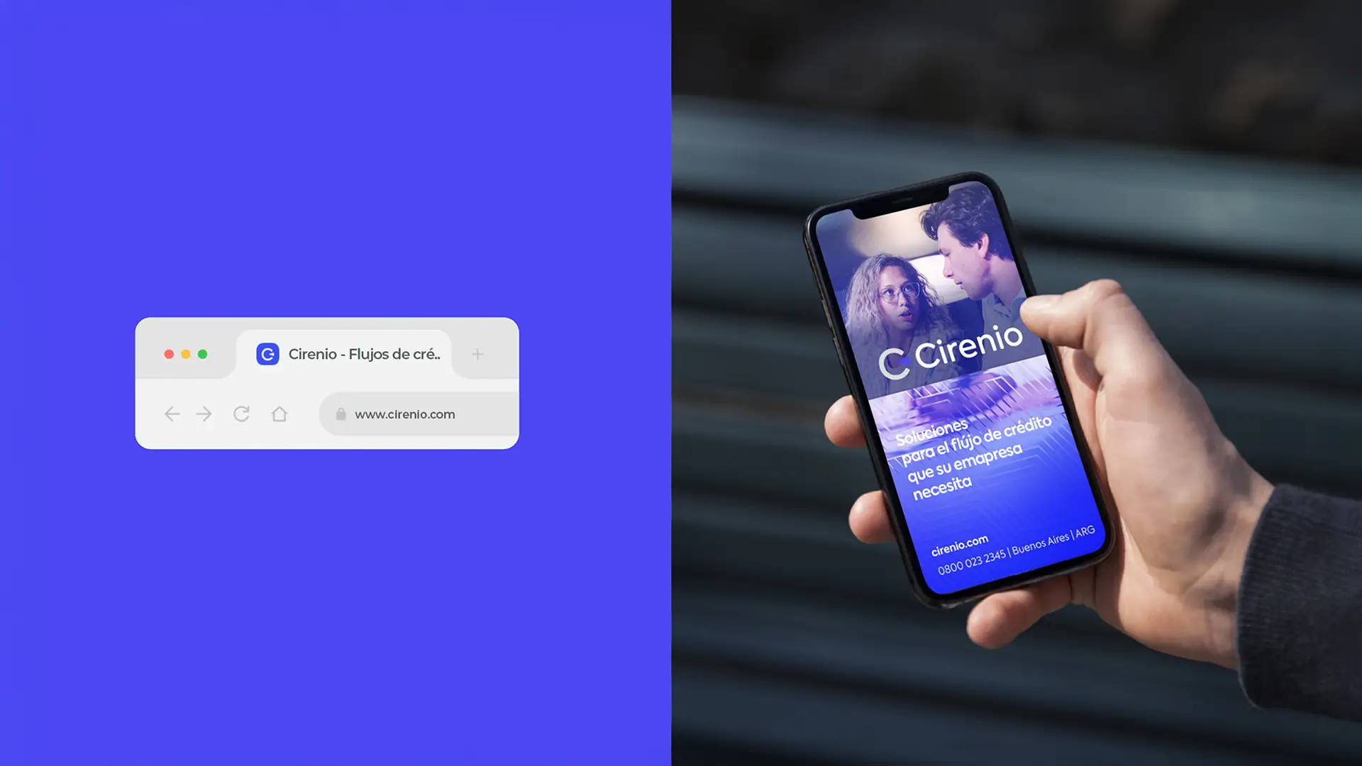 Cirenio — mobile app and web UI design